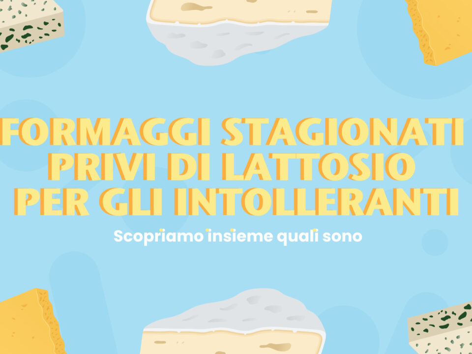 formaggi stagionati senza lattosio per intolleranti